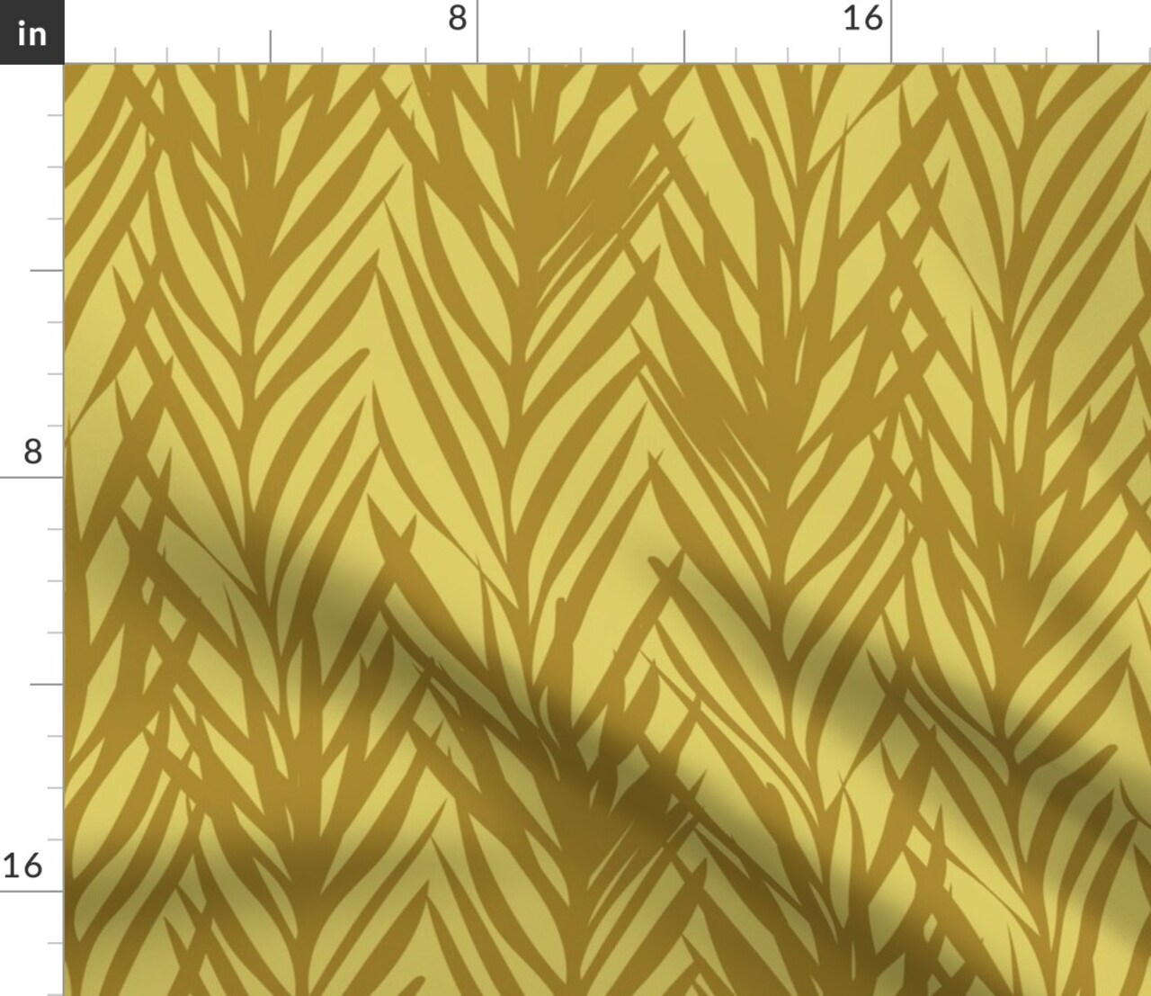 Fall Botanical Golden Summer Mustard Gold Abstract Autumn Brown Custom Printed Fabric by Spoonflower Various Fabrics by the Yard or Fat Quarter